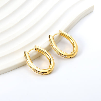 Wholesale Gold Hoop Earrings with Sparkling Diamond Accents for Jewelry Retailers
