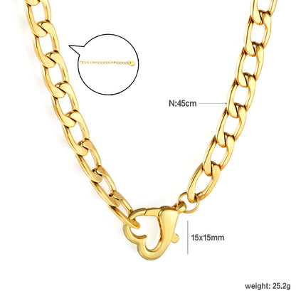 Wholesale 18K Gold Plated Cuban Chain Letter J Pendant Necklace Industrial Bold Luxury