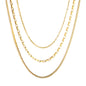 Wholesale 18K Gold Plated Multi-Layer Chain Necklace Mixed Styles Industrial Vintage Luxury