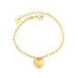 Stainless steel gold heart pattern bracelet jewelry supplier