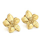 Wholesale Stainless Steel Peach Blossom Earrings Elegant Design