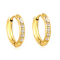 Wholesale 18K Gold Multi - Stone Hoop Earrings Bulk