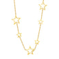 Stainless Steel Large and Small Five-Pointed Star Accessories & Cross Chain Necklace Jewelry Supplier