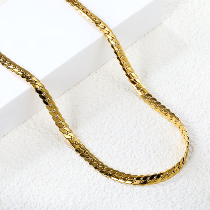 Wholesale Stainless Steel Two Strand Braided Matching Chain Necklace