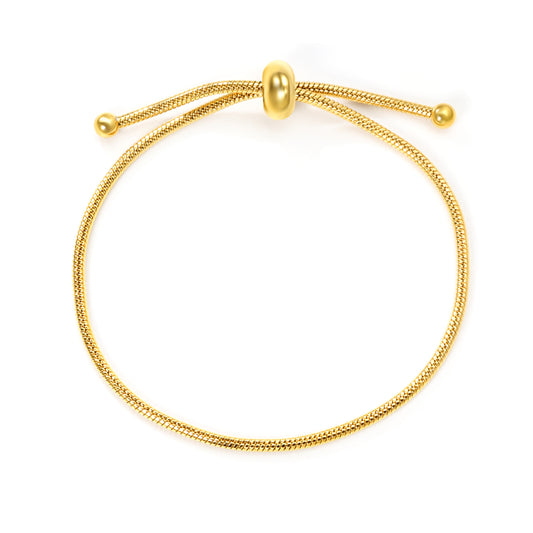 Bulk 18K Gold Plated Modern Hollow Circle Clasp Bracelet