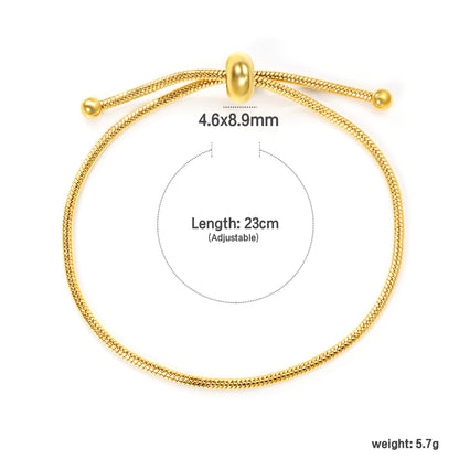 Bulk 18K Gold Plated Modern Hollow Circle Clasp Bracelet