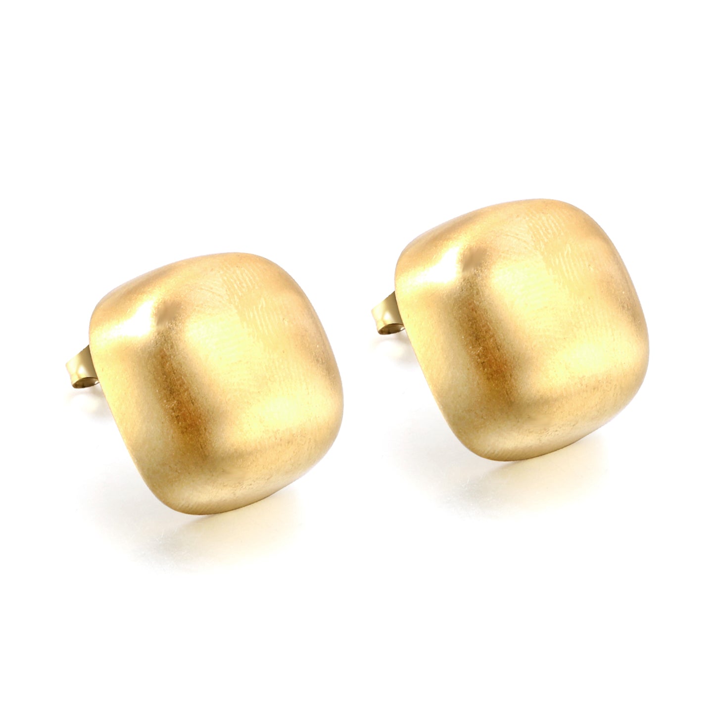 Wholesale Stainless Steel Rounded Square Earrings