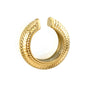 Wholesale Stainless Steel C-Shape Snakeskin Fruit Pattern Earrings
