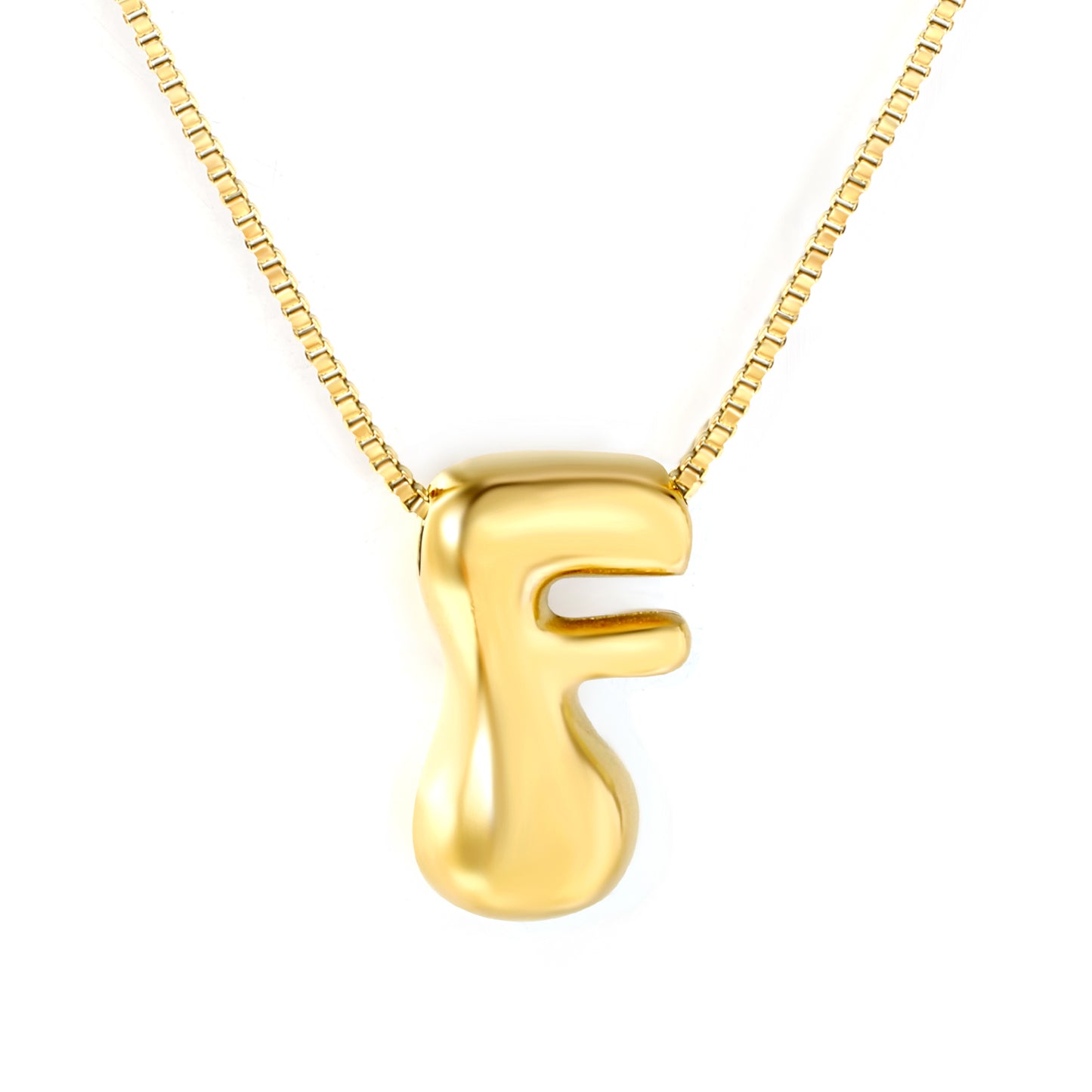 Wholesale Waterproof PVD 26 Initial Letter Necklace Series (Pearl/Solid)