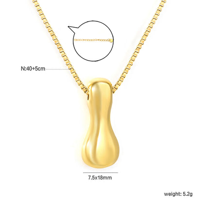 Wholesale Waterproof PVD 26 Initial Letter Necklace Series (Pearl/Solid)