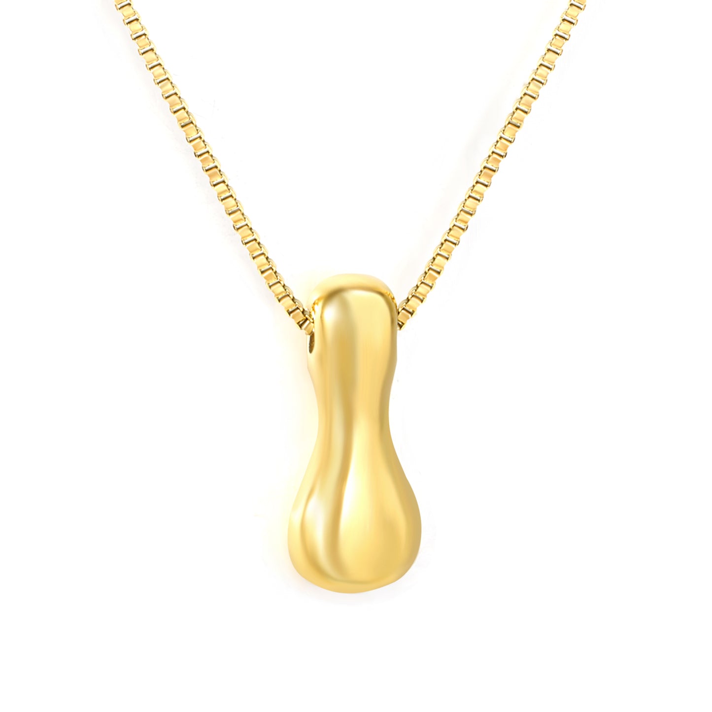 Wholesale Waterproof PVD 26 Initial Letter Necklace Series (Pearl/Solid)