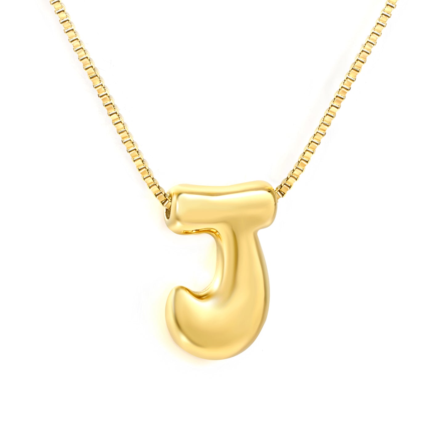 Wholesale Waterproof PVD 26 Initial Letter Necklace Series (Pearl/Solid)