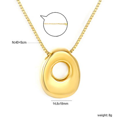 Wholesale Waterproof PVD 26 Initial Letter Necklace Series (Pearl/Solid)