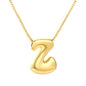 Wholesale Waterproof PVD 26 Initial Letter Necklace Series (Pearl/Solid)