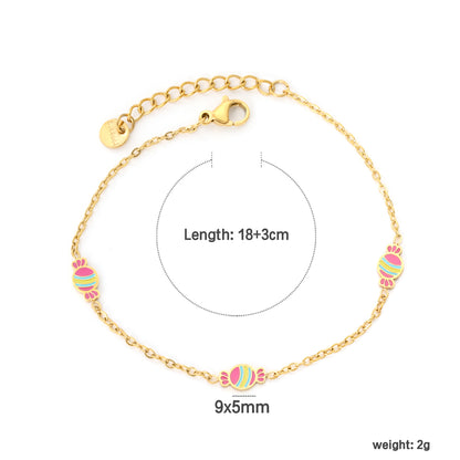 Wholesale Waterproof PVD Gold NK Chain Accent Cross Chain Bracelet