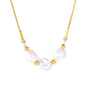 Wholesale Waterproof PVD Cloud Necklace with Pearl Accents