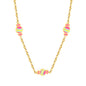 Wholesale Waterproof PVD Multi-Colored Enamel Chain Necklace
