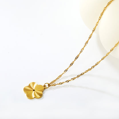 304L Stainless Steel Lucky Clover Pendant Necklace Bulk Supplier