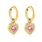 Bulk 304L Stainless Steel Heart Halo Hoops | Romantic Jewelry Factory
