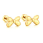 Wholesale Stainless Steel Bow Earrings | PVD Gold Ribbon Bulk
