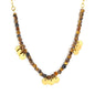 304L Stainless Steel Geometric Stone Necklace for Layering