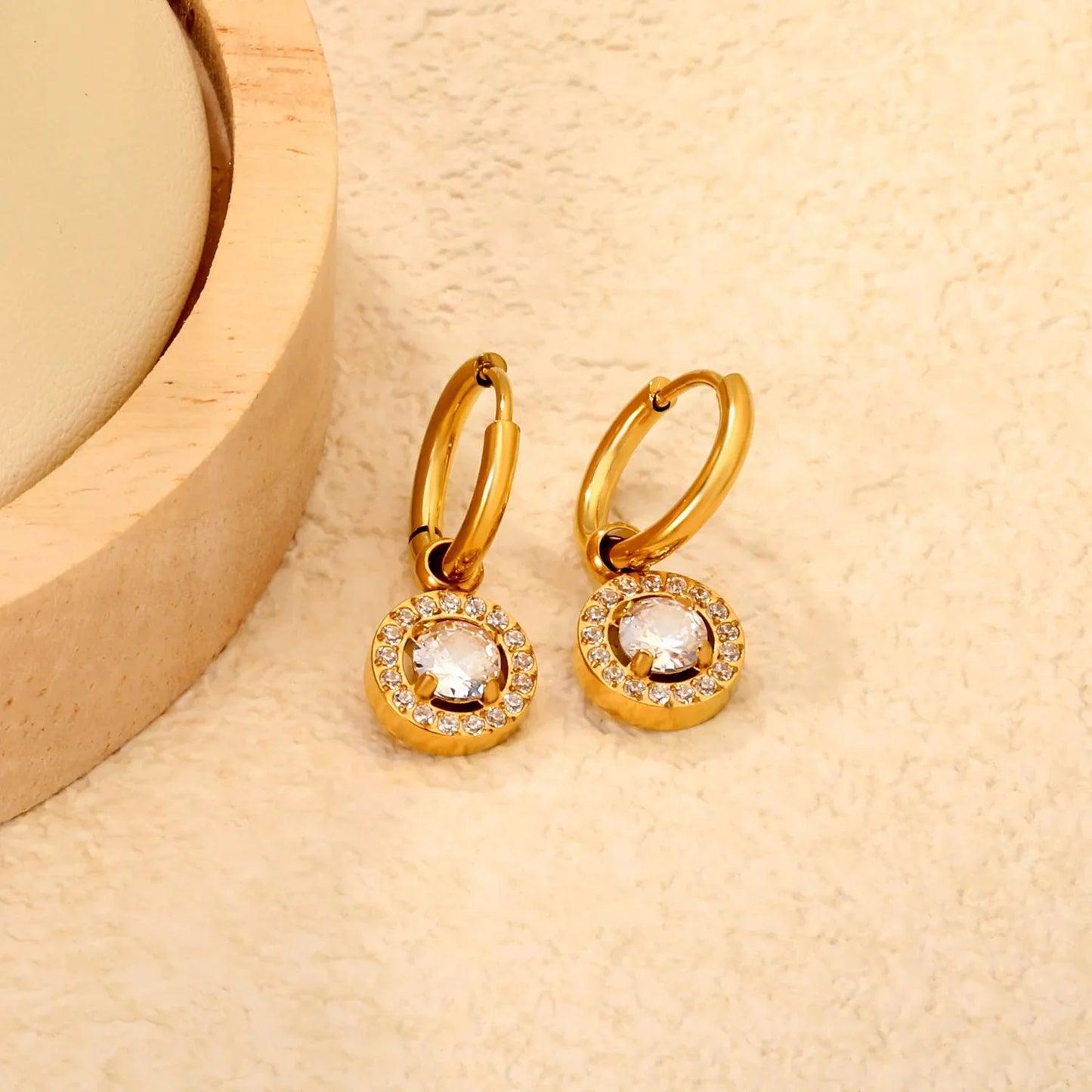 Hypoallergenic 304L Stainless Steel Zircon Earrings | Everyday Luxury