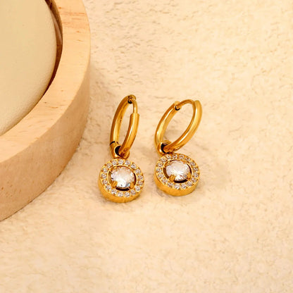 Hypoallergenic 304L Stainless Steel Zircon Earrings | Everyday Luxury