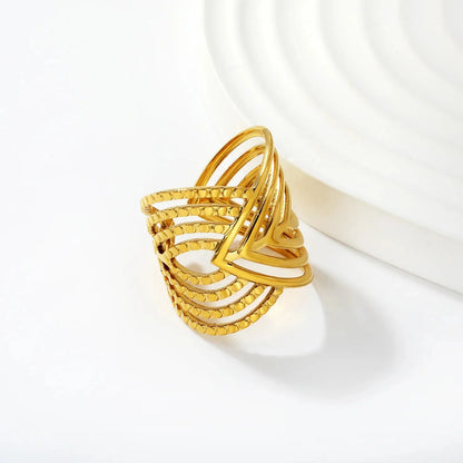 Ins Style 304L Stainless Steel Triangle Ring | Bold Geometric Statement