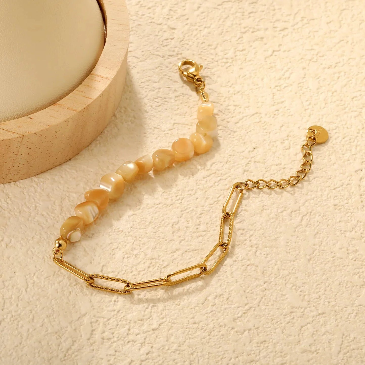 304L Stainless Steel Spliced Stone Bracelet Manufacturer Supply