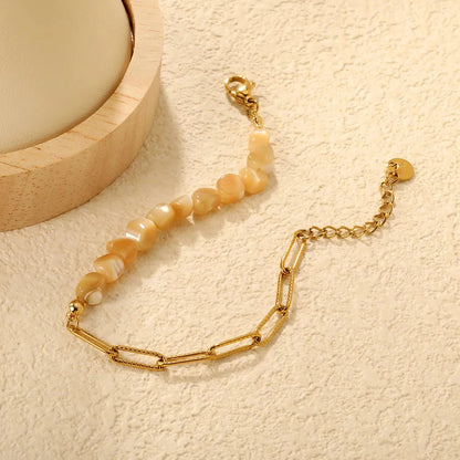 304L Stainless Steel Spliced Stone Bracelet Manufacturer Supply
