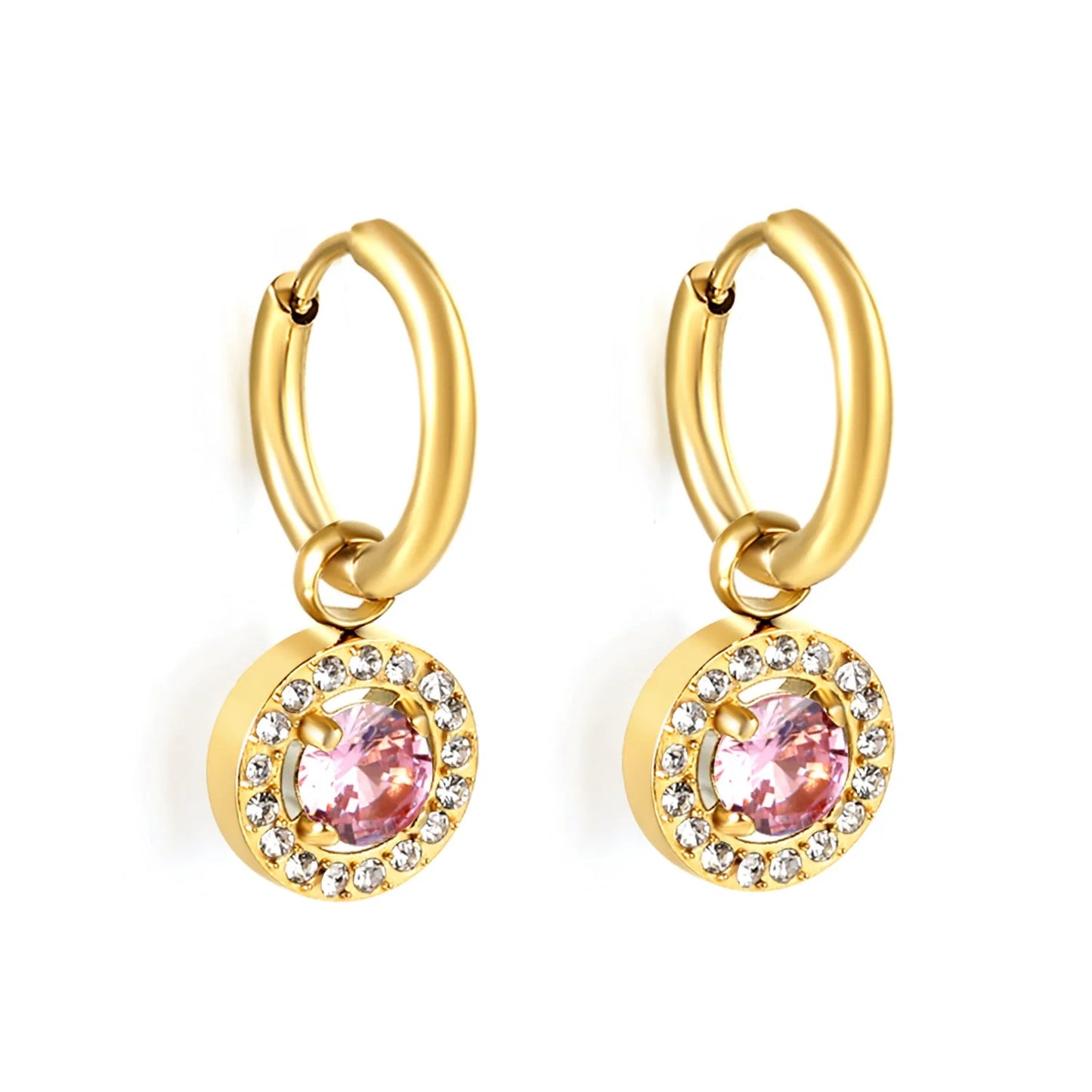 Hypoallergenic 304L Stainless Steel Zircon Earrings | Everyday Luxury