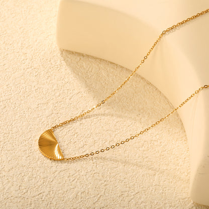 304L Stainless Steel Semicircle Pendant Necklace Bulk Price