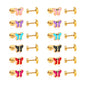 Wholesale Pastel Heart Studs Soft Romance
