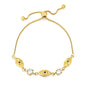 Wholesale 304L Stainless Steel Evil Eye Adjustable Bracelet
