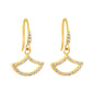Wholesale Stainless Steel Fishtail Earrings | Full Zircon Inlay Bulk