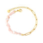 304L Stainless Steel Spliced Stone Bracelet Manufacturer Supply