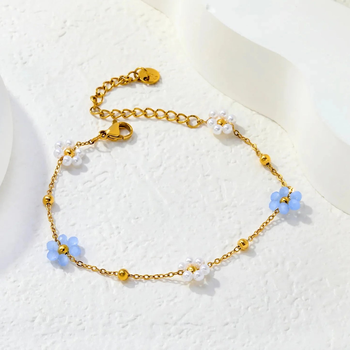 Cute 304L Stainless Steel Flower Bracelet | Summer Beach Style
