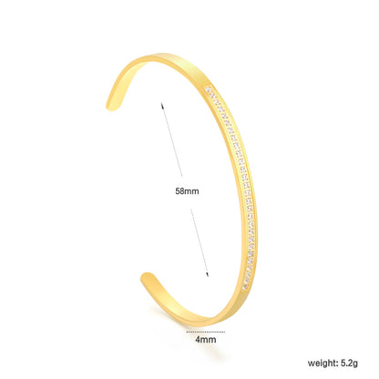 Bulk PVD Gold Bold Double-Layer Wide Domed Open Bangle