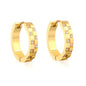 Wholesale Waterproof PVD Gold Pave CZ Eternity Circle Hoop Earrings
