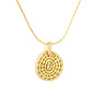 Wholesale 304L Stainless Steel Necklace Woven Oval Zircon Jewelry