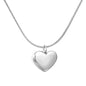 Wholesale 304L Stainless Steel Heart Necklace - 40+5cm Chain