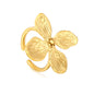 Wholesale 304L Stainless Steel Flower Ring - Textured Petal Design Bulk