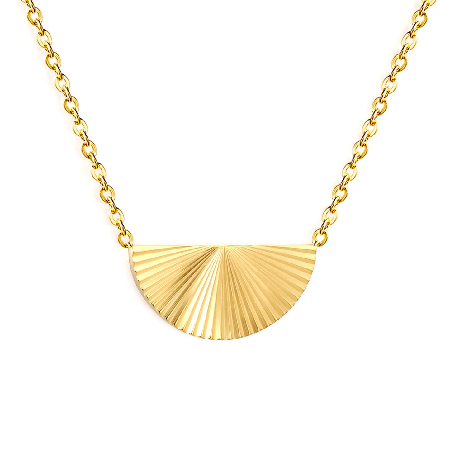304L Stainless Steel Semicircle Pendant Necklace Bulk Price