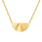 304L Stainless Steel Semicircle Pendant Necklace Bulk Price