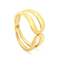 304L Stainless Steel Hollow Bangle | Chunky Double Row Style