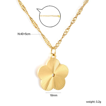 304L Stainless Steel Lucky Clover Pendant Necklace Bulk Supplier