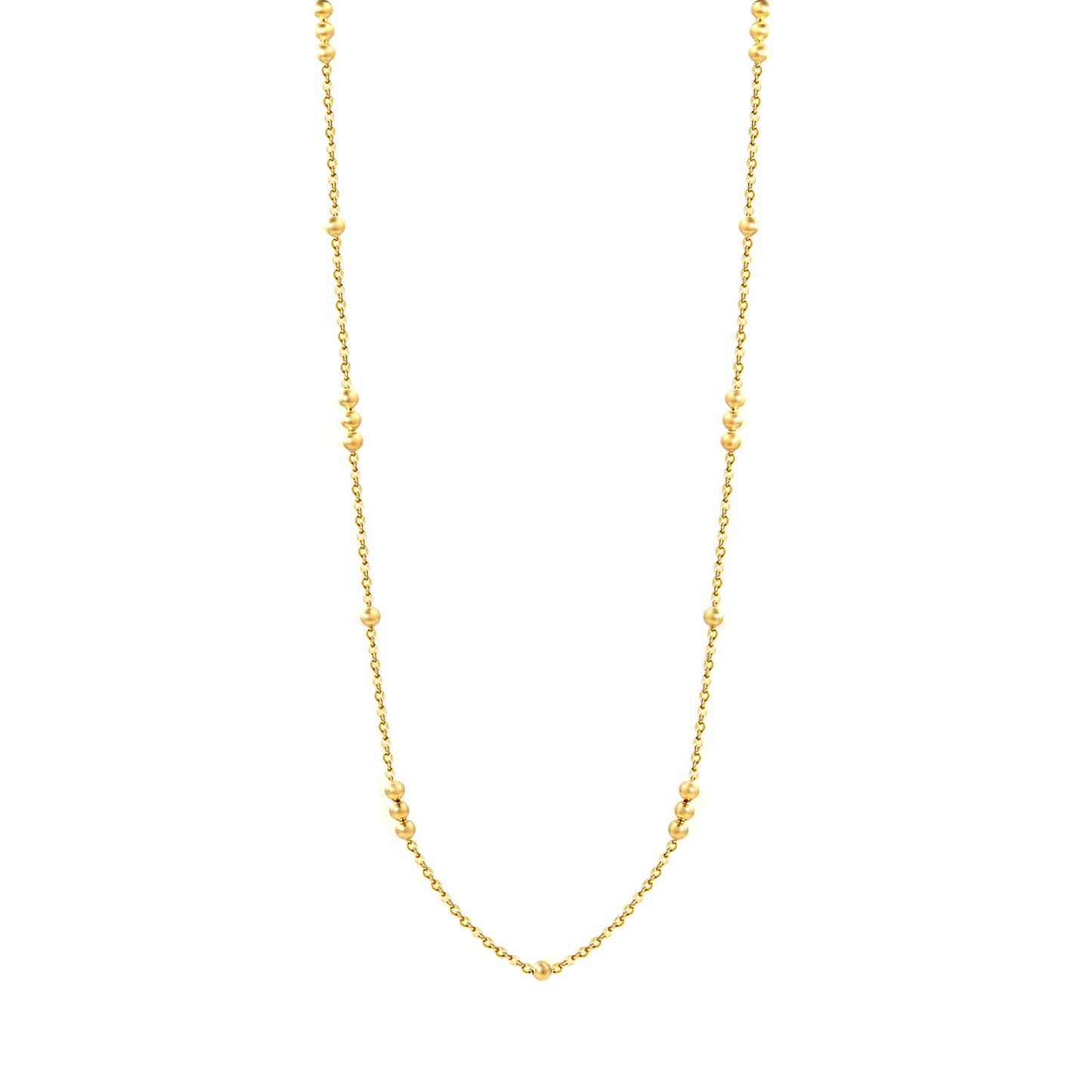 Wholesale Waterproof PVD Gold Star Accent Clavicle Necklace Multi-Length