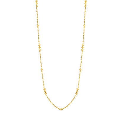 Wholesale Waterproof PVD Gold Star Accent Clavicle Necklace Multi-Length