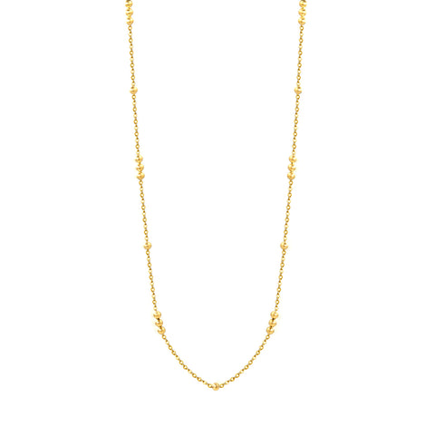 Wholesale Waterproof PVD Gold Star Accent Clavicle Necklace Multi-Length