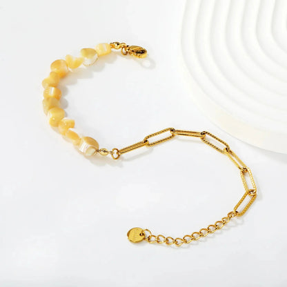 304L Stainless Steel Spliced Stone Bracelet Manufacturer Supply
